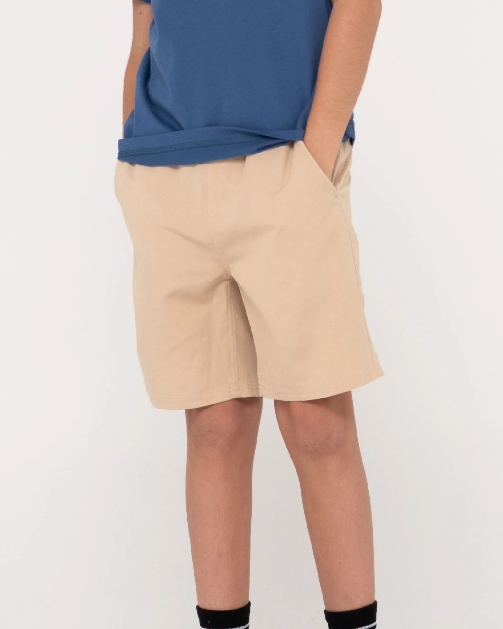 Overtone Elastic Waist Linen Short Boys