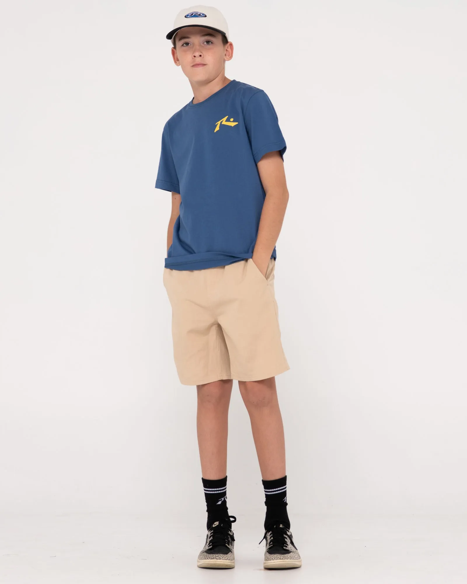 Overtone Elastic Waist Linen Short Boys