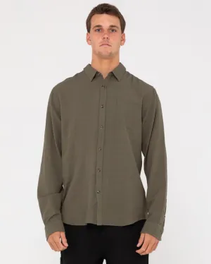 Overtone Long Sleeve Linen Shirt