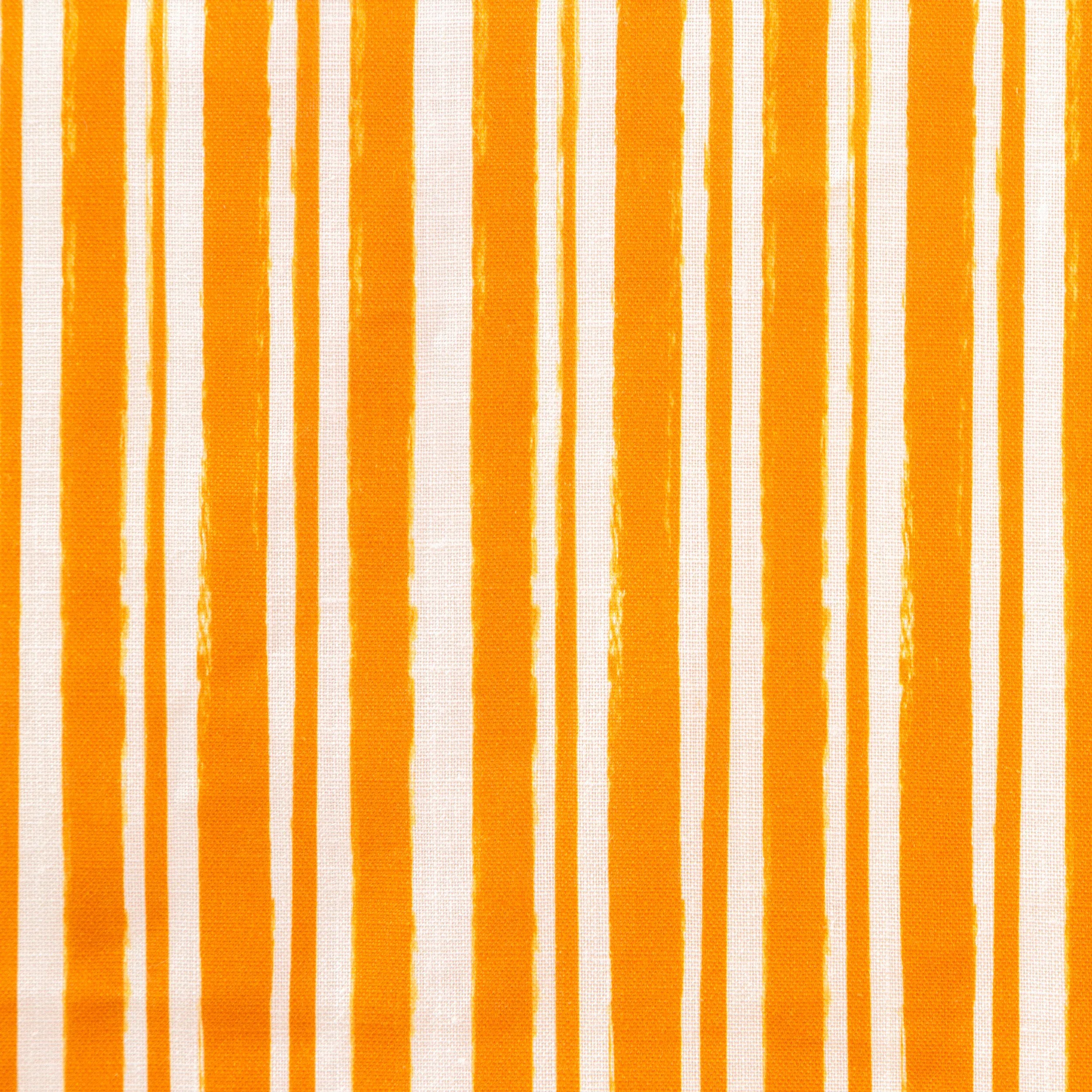 Painterly Stripe Fabric - Orange