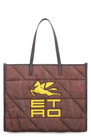 Paisley print shopping bag