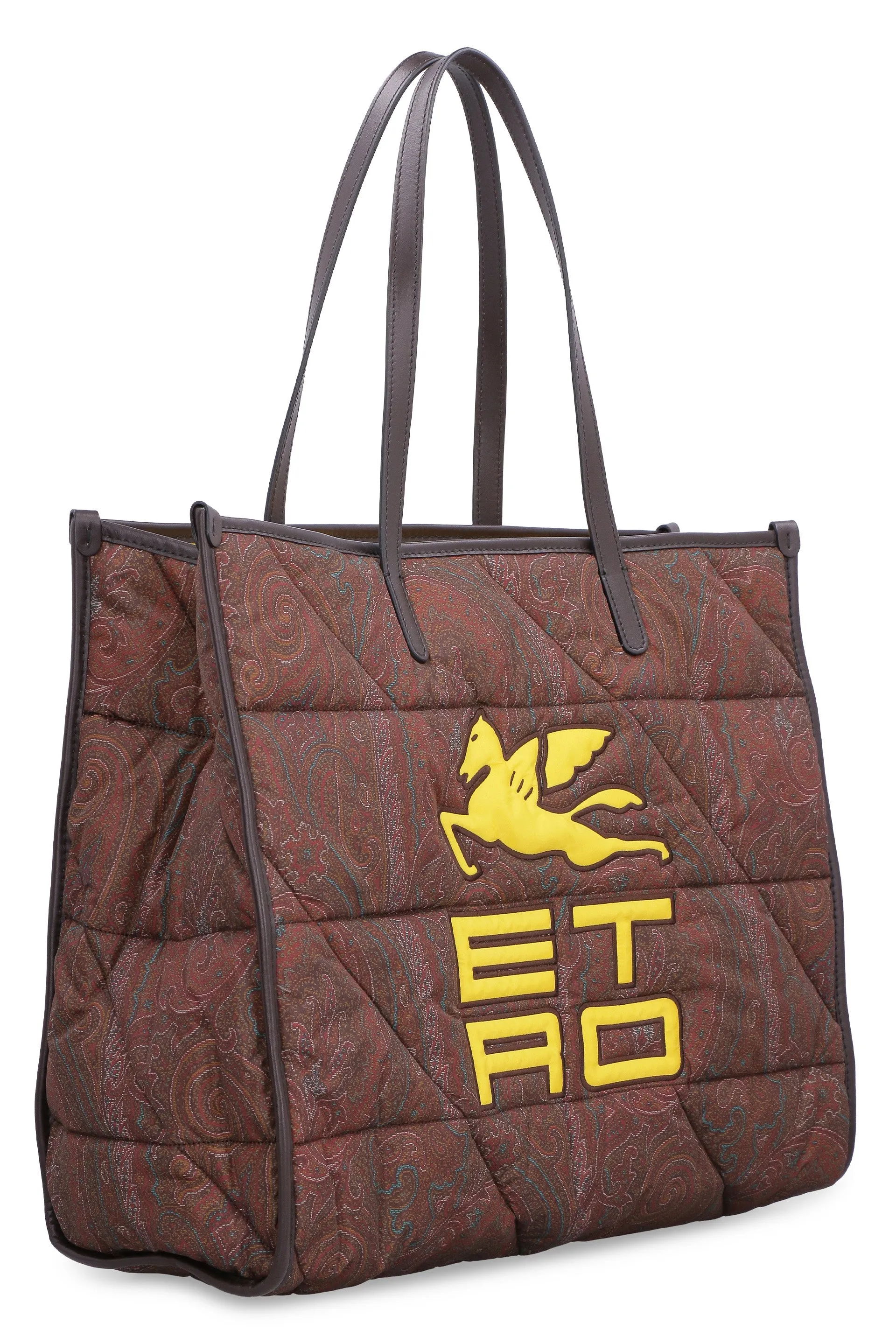Paisley print shopping bag