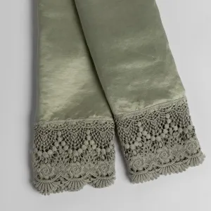 Paloma with Mattine Lace Pillowcase - Eucalyptus - King