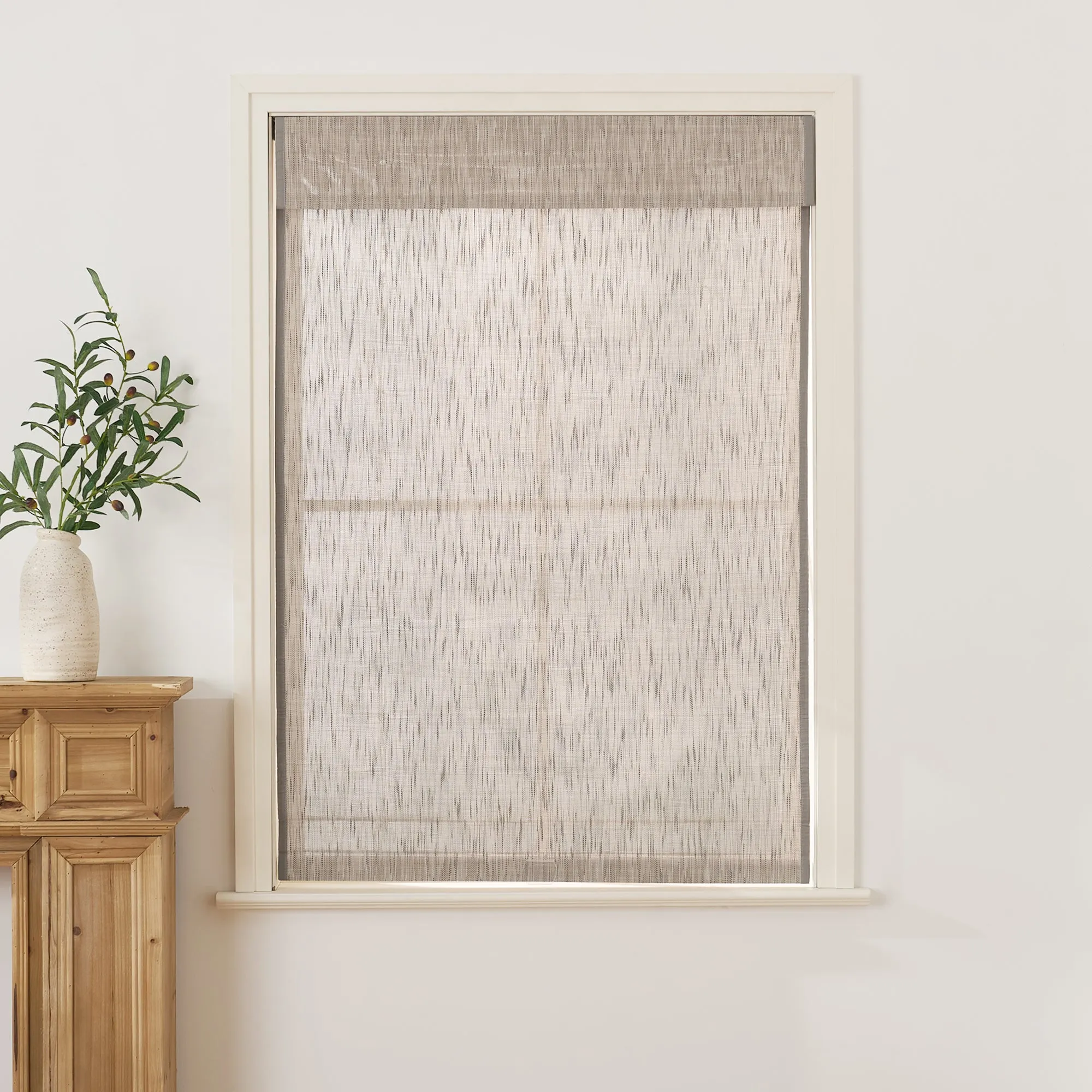 Panda Woven Bamboo Blinds & Shade|Eggshell