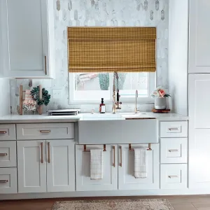 Panda Woven Bamboo Blinds & Shade|Retro Carbonized