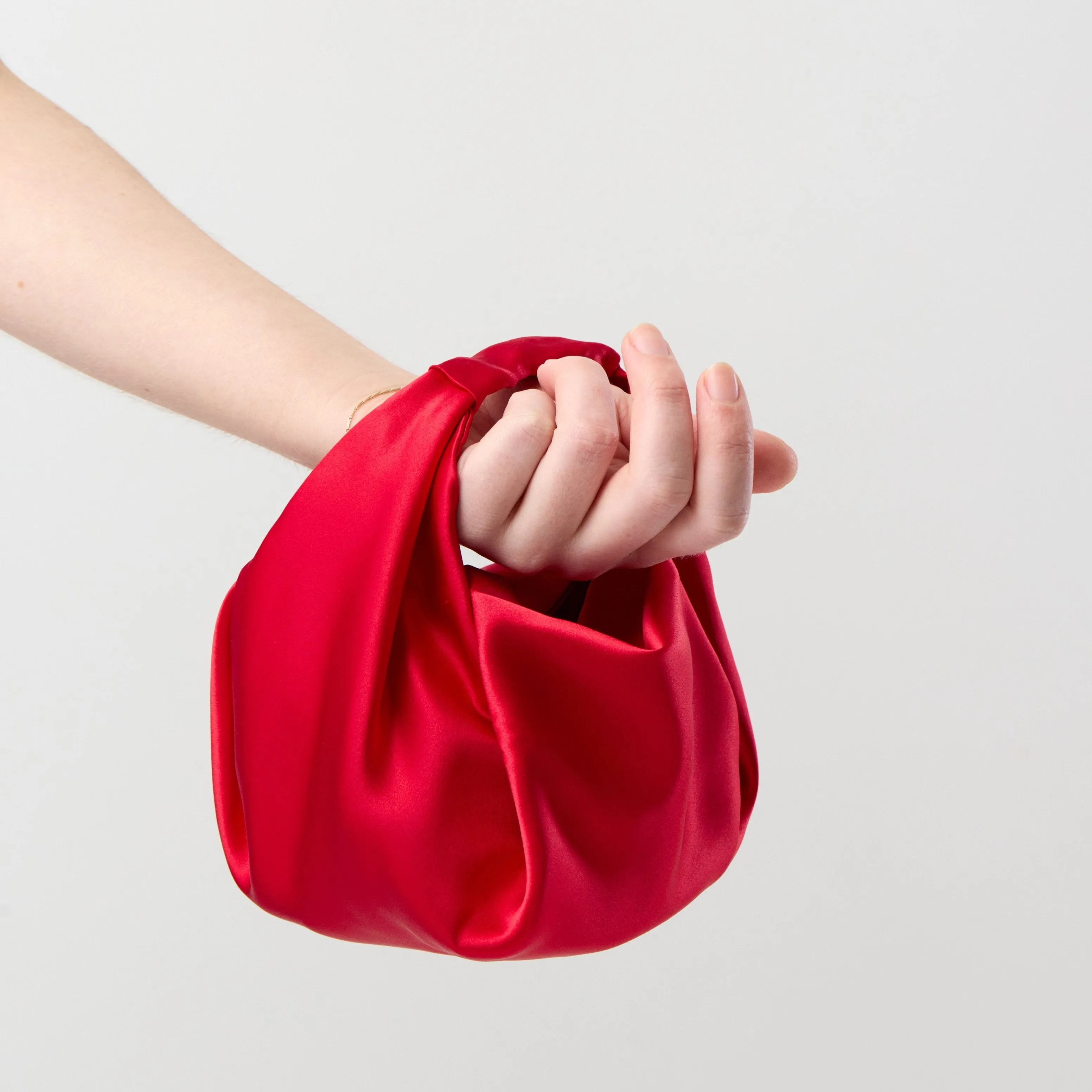 Parachute Bag - Red Silk Satin