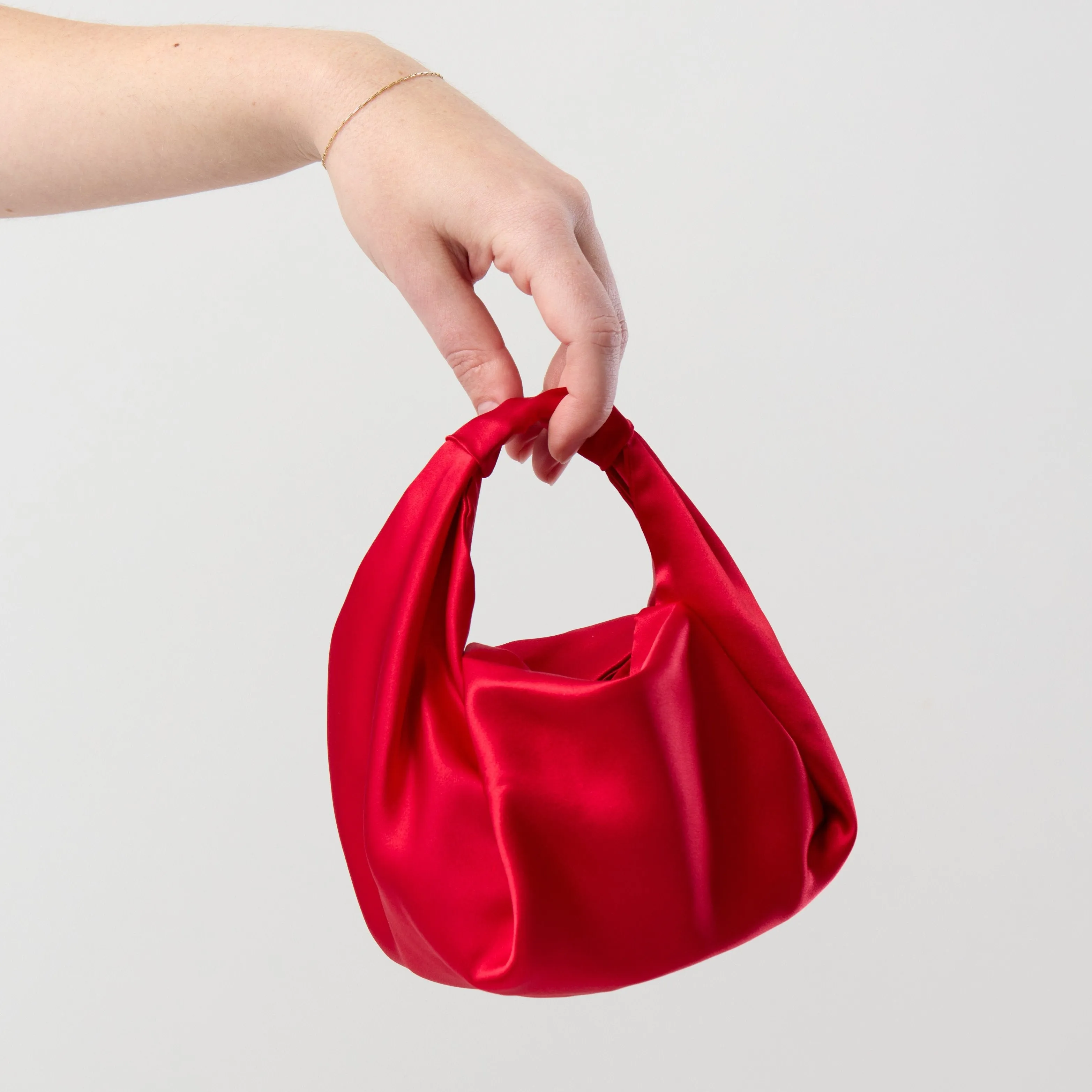 Parachute Bag - Red Silk Satin