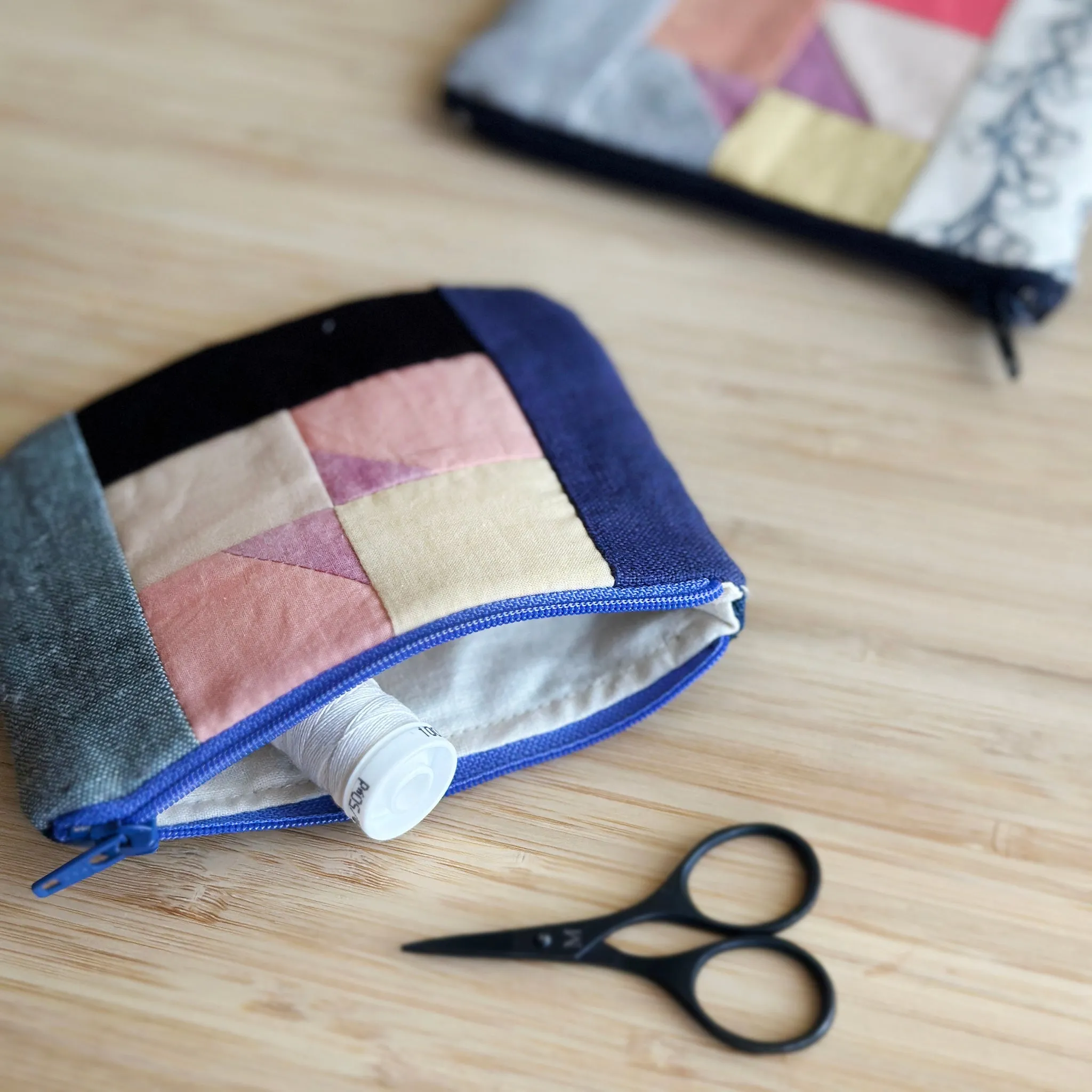 Patchwork Zip Pouch