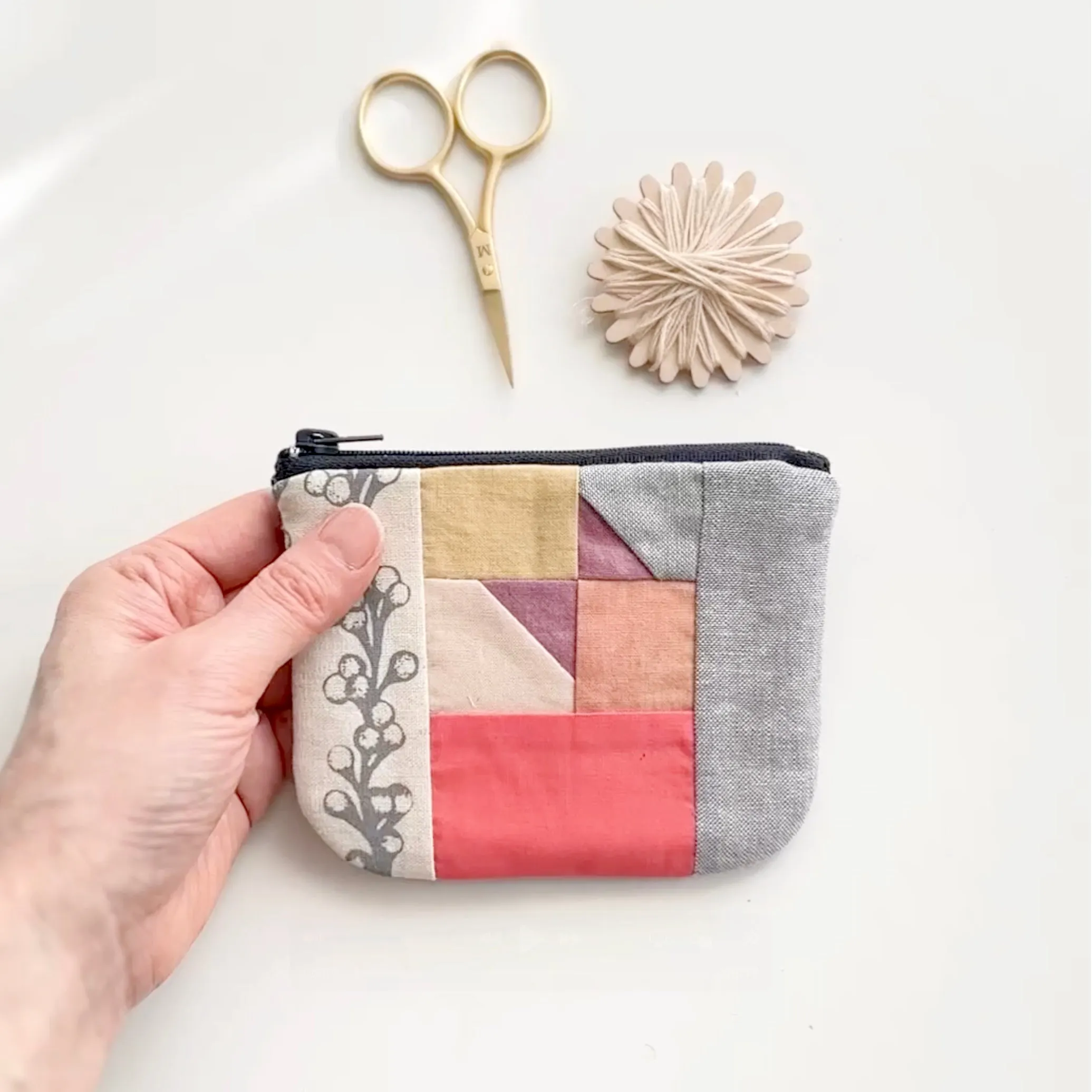 Patchwork Zip Pouch