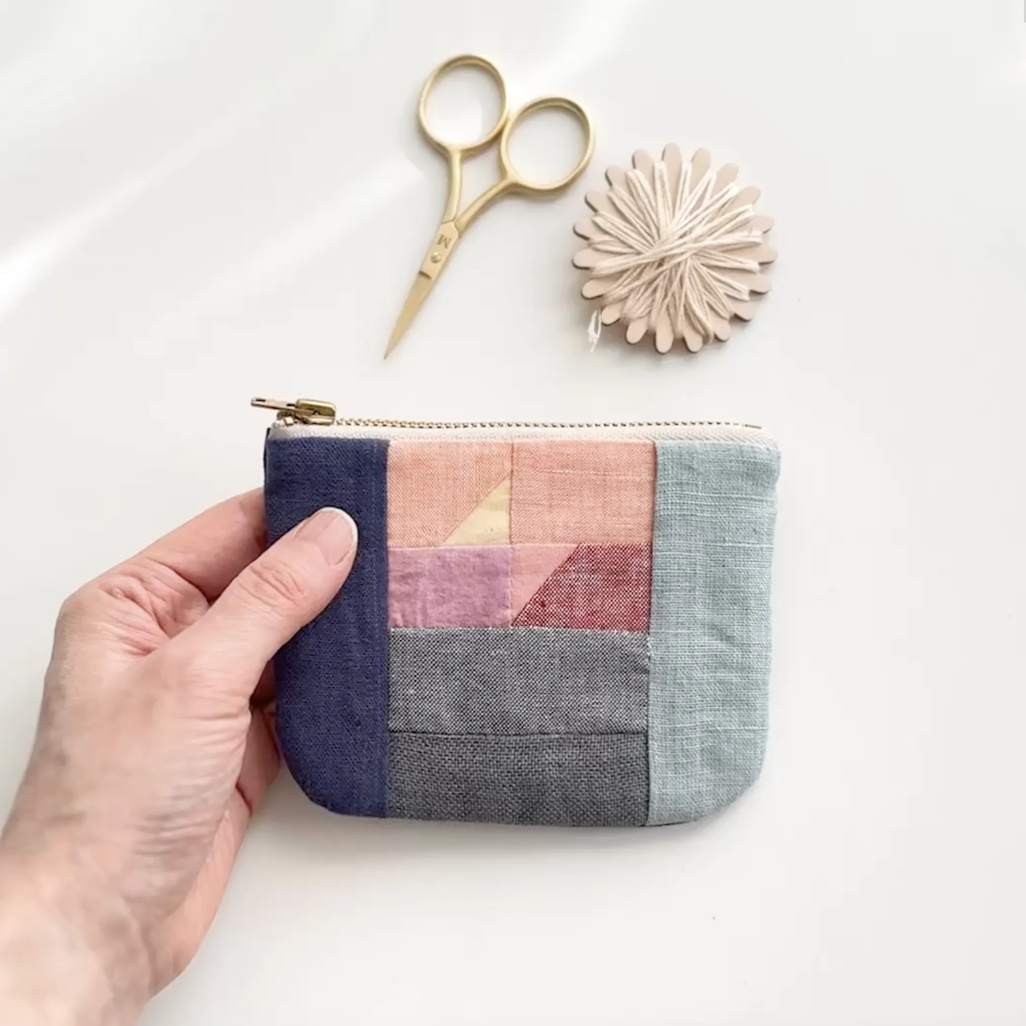 Patchwork Zip Pouch