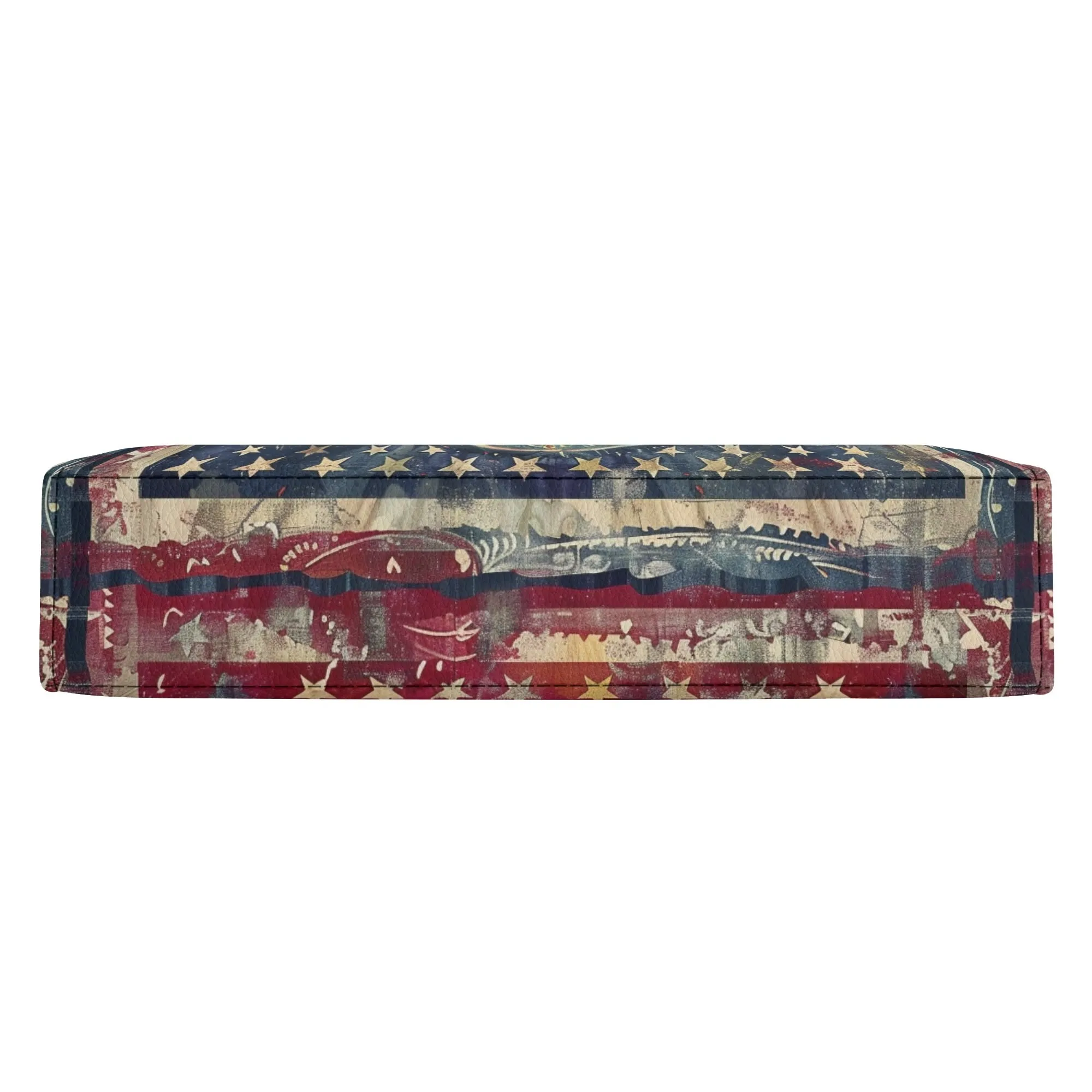Patriotic Mandala Bible Cover Purse – American Flag Design Book Lovers Shoulder Bag in Red White and Blue