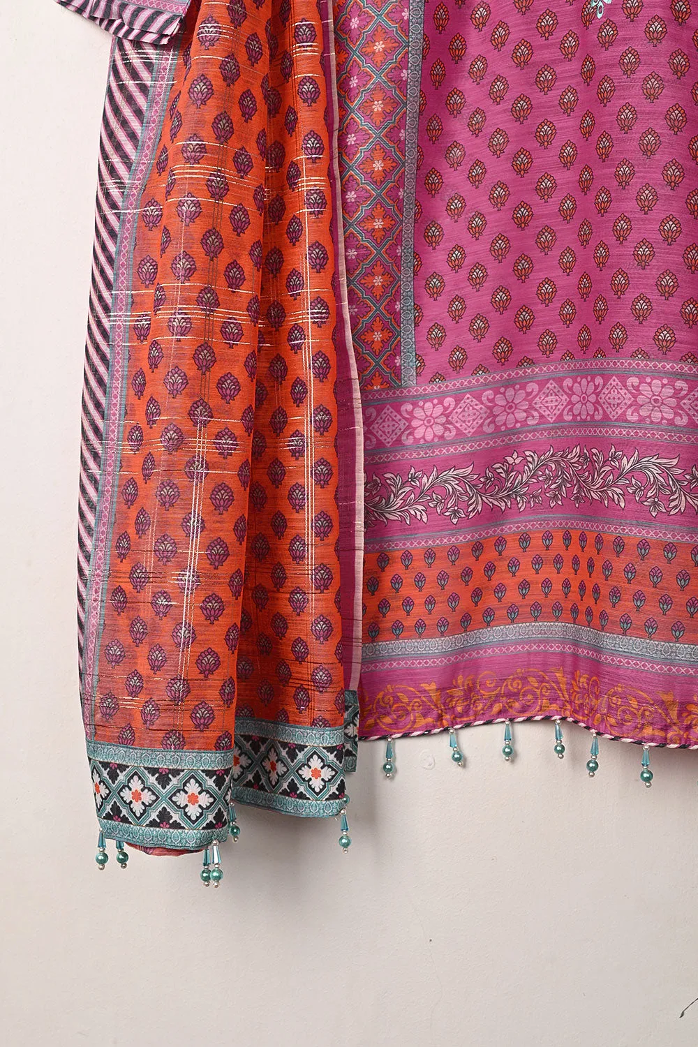 PD-07 - 3 Piece Ready To Wear Digital Printed Embroidered Poly-Cam Dress