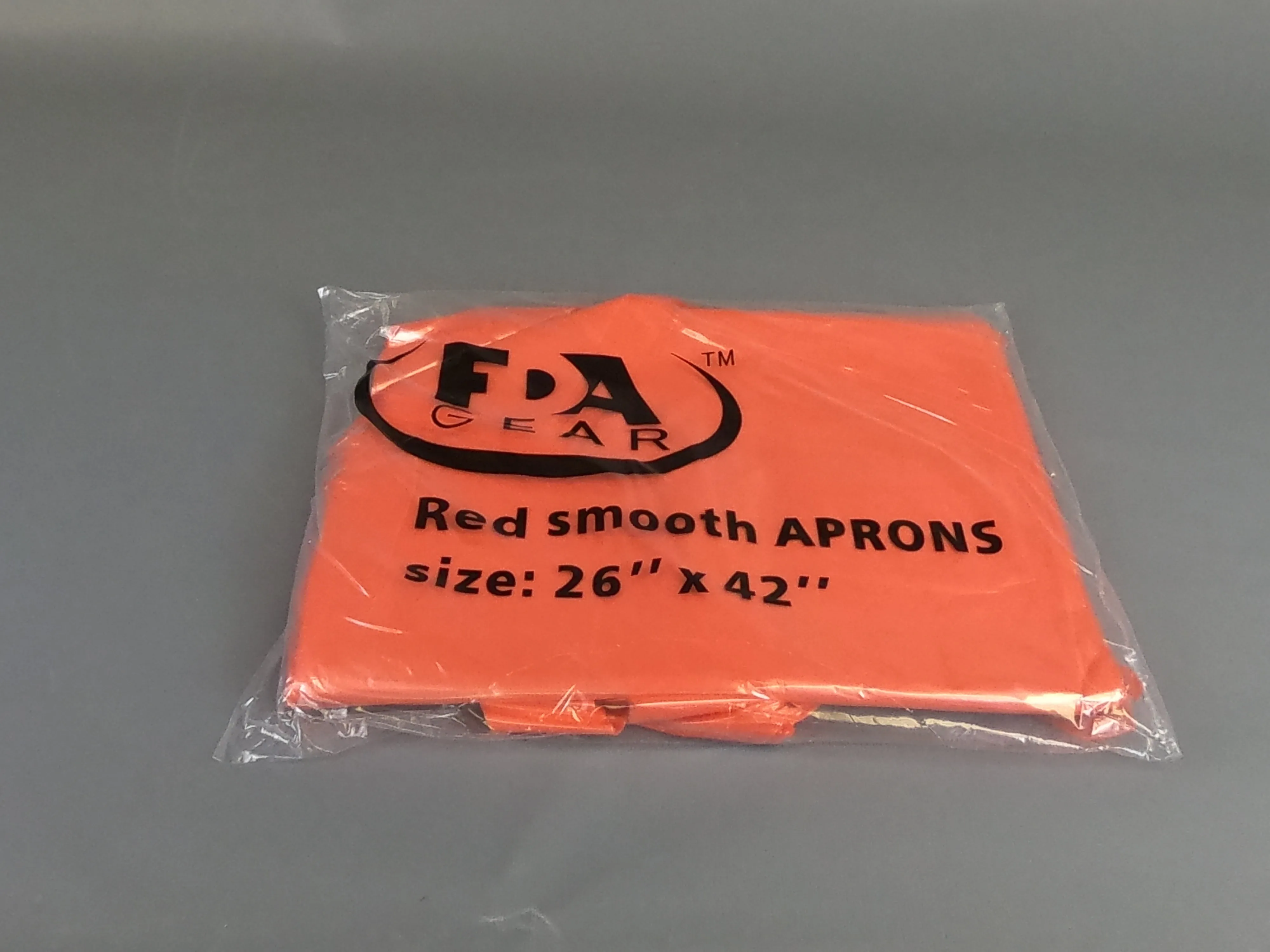 PE Red Apron 26" x 42"  1000pcs / Case