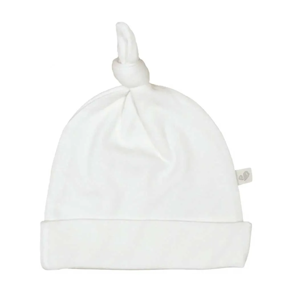 Perlimpinpin Bamboo Knot Hat - Ivory