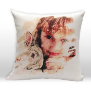 Personalised Linen Cushion, Personalised gift