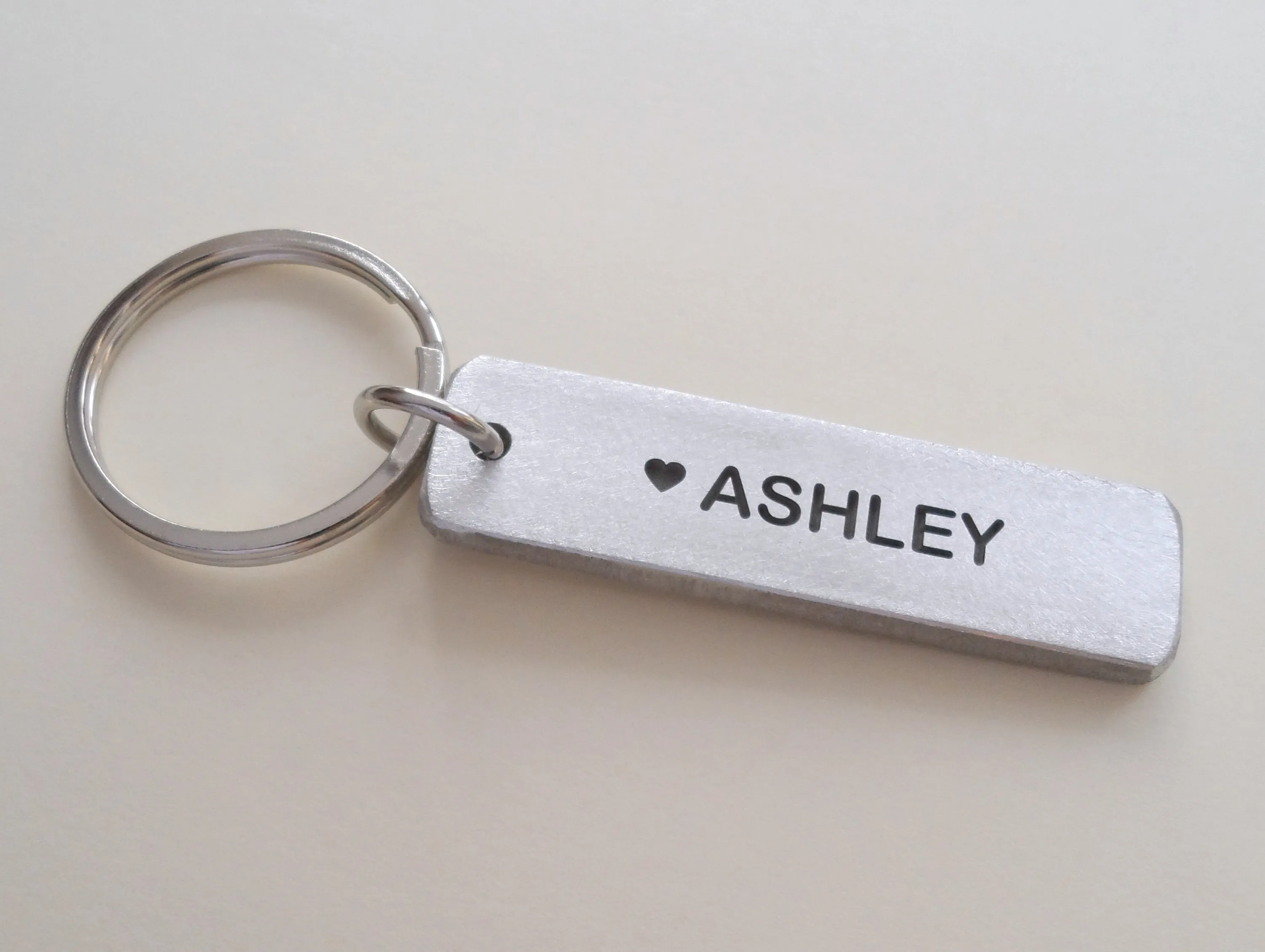 Personalized "My Best Catch" Engraved Aluminum Tag Keychain and Baseball Mitt Charm Keychain; Couples Keychain