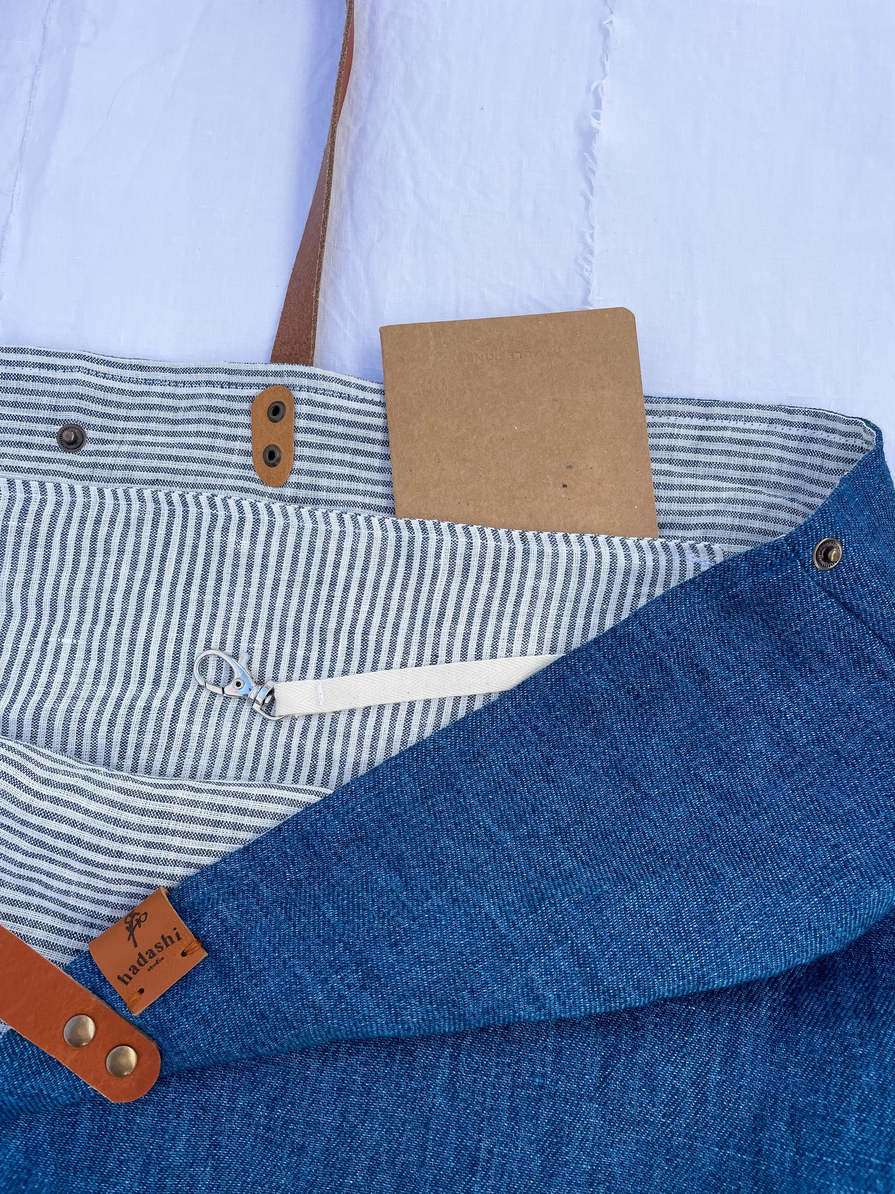 PETITE bag: indigo   cru