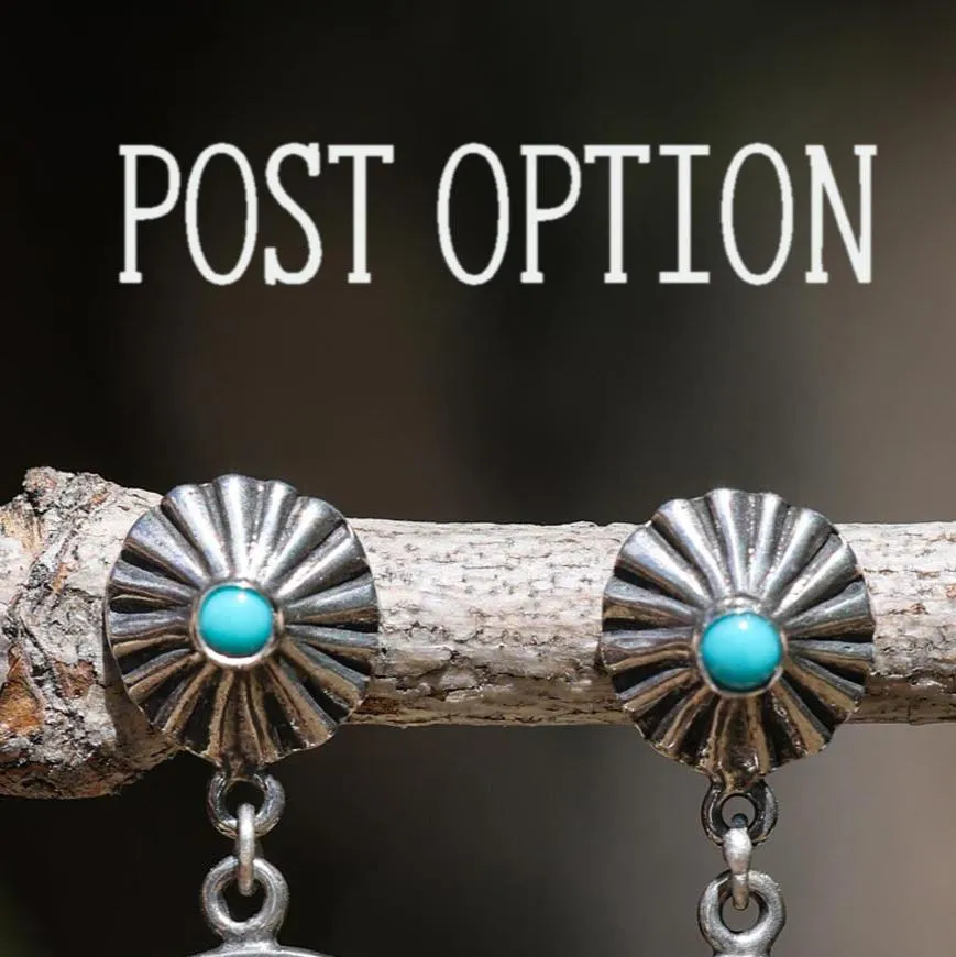 Petite Lapis/Coral/Turquoise Bead Earrings