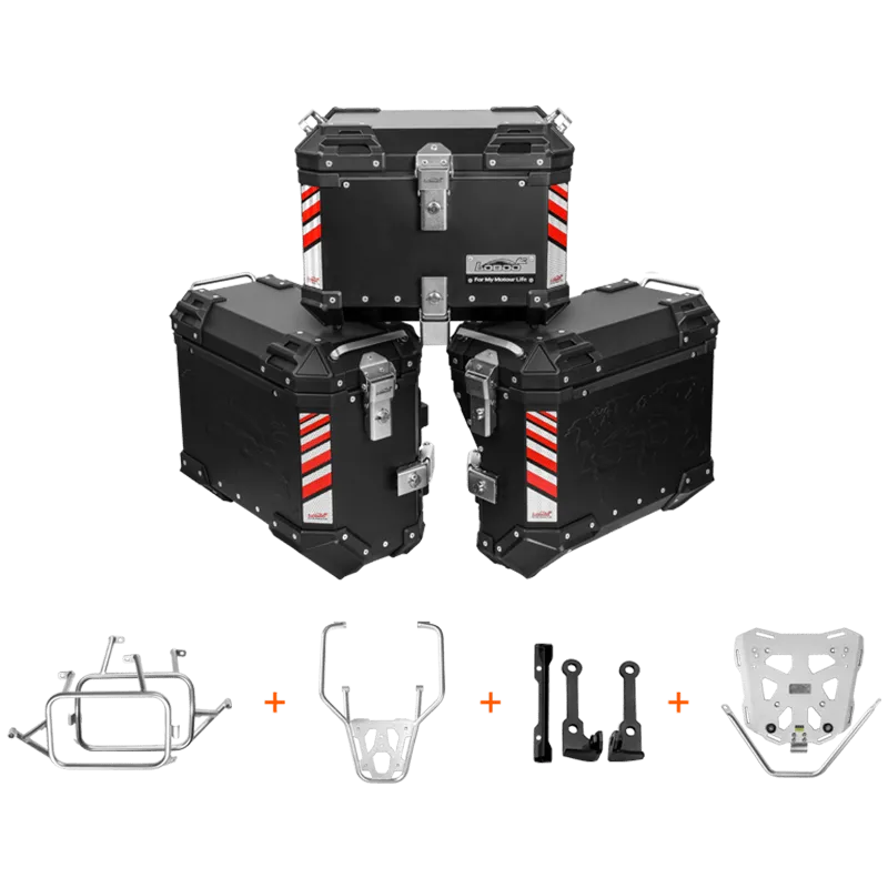 PIKE TRACKER Series Side Cases and Top Case-BMW R1250GS (2019- )