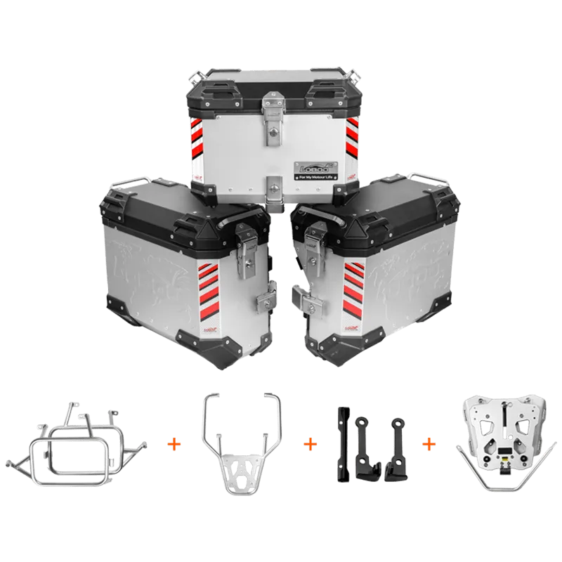PIKE TRACKER Series Side Cases and Top Case-DUCATI DESERT X (2023- )