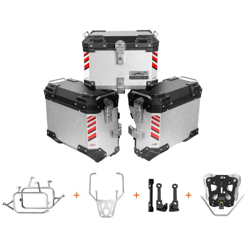 PIKE TRACKER Series Side Cases and Top Case-DUCATI DESERT X (2023- )
