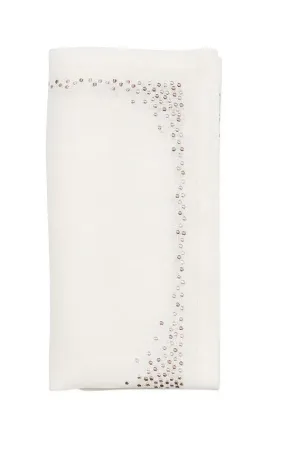 Pin Dot Napkin in White, Natural and Gray