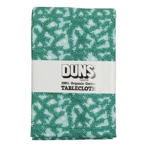 Pine Needle Blue Tablecloth (cotton/linen blend)