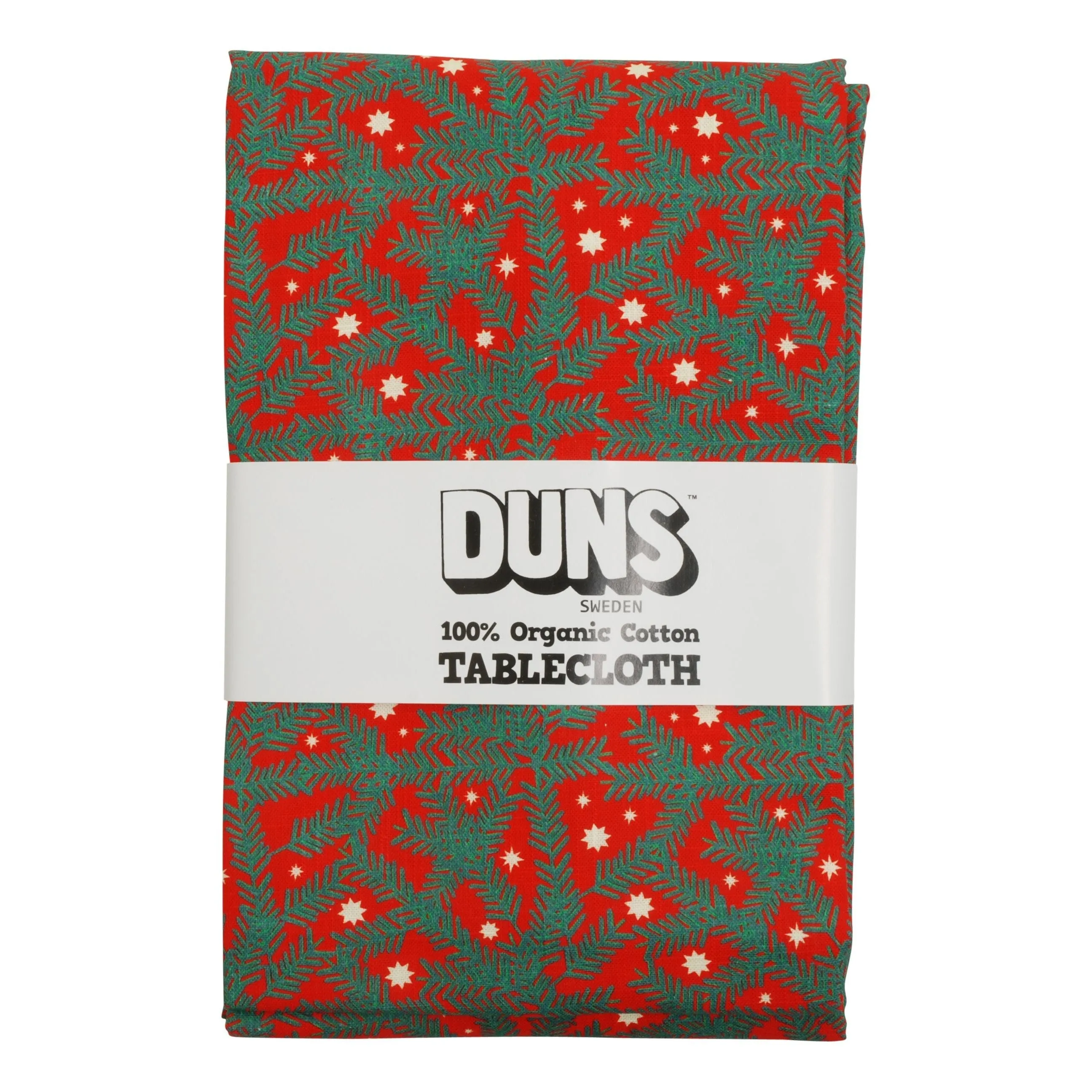 Pine Needle Red Tablecloth (cotton/linen blend)