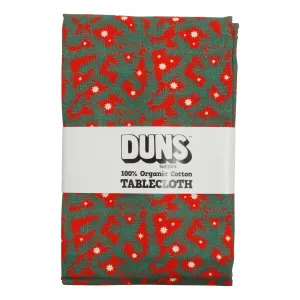 Pine Needle Red Tablecloth (cotton/linen blend)