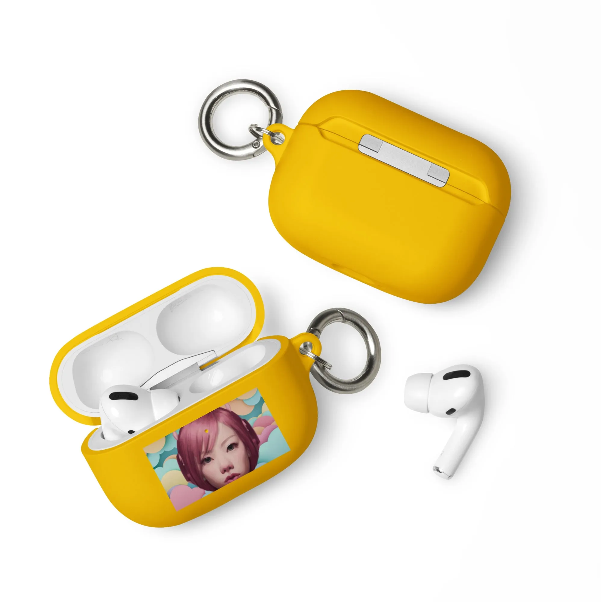 Pink Head TheTravelQuintessential Rubber Case for AirPods® Pro