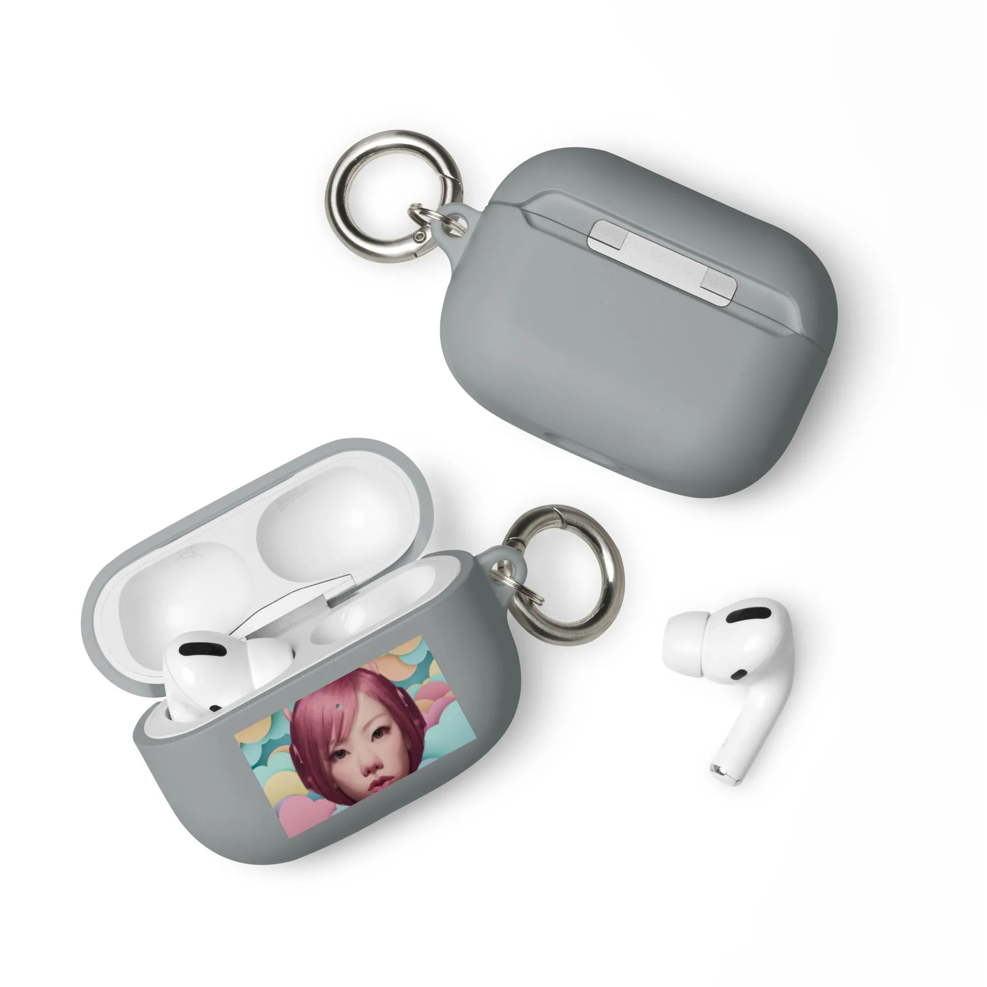 Pink Head TheTravelQuintessential Rubber Case for AirPods® Pro