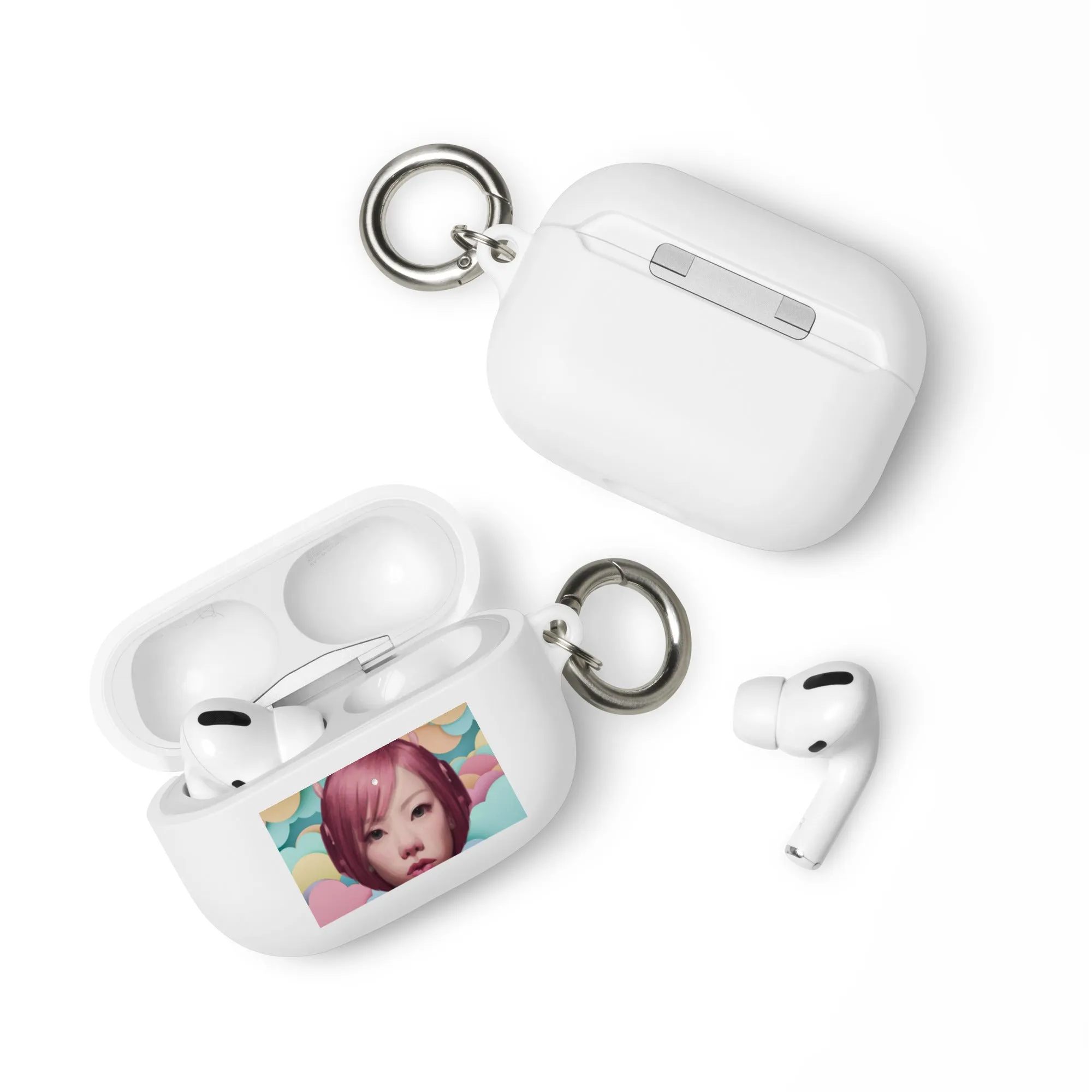 Pink Head TheTravelQuintessential Rubber Case for AirPods® Pro