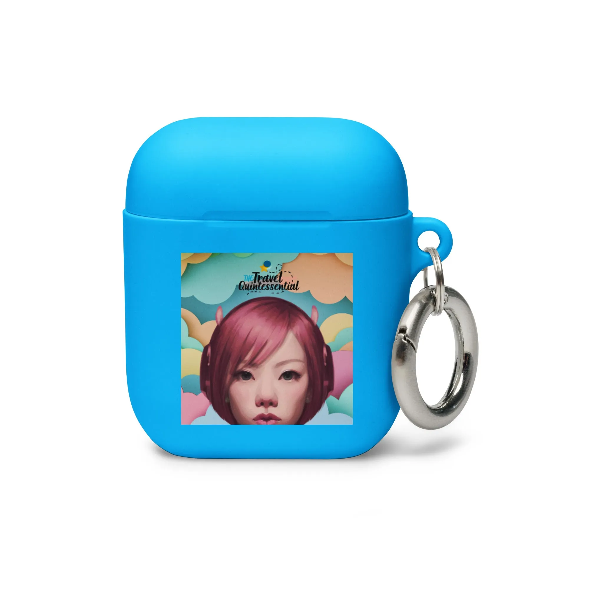 Pink Head TheTravelQuintessential Rubber Case for AirPods®