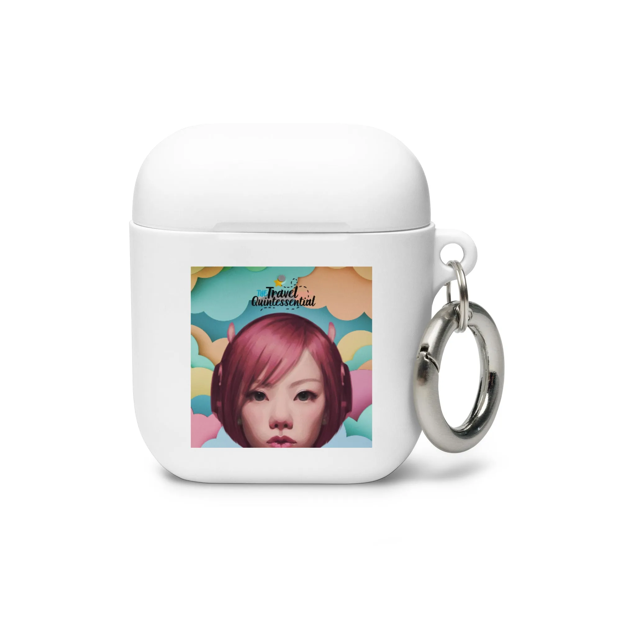 Pink Head TheTravelQuintessential Rubber Case for AirPods®