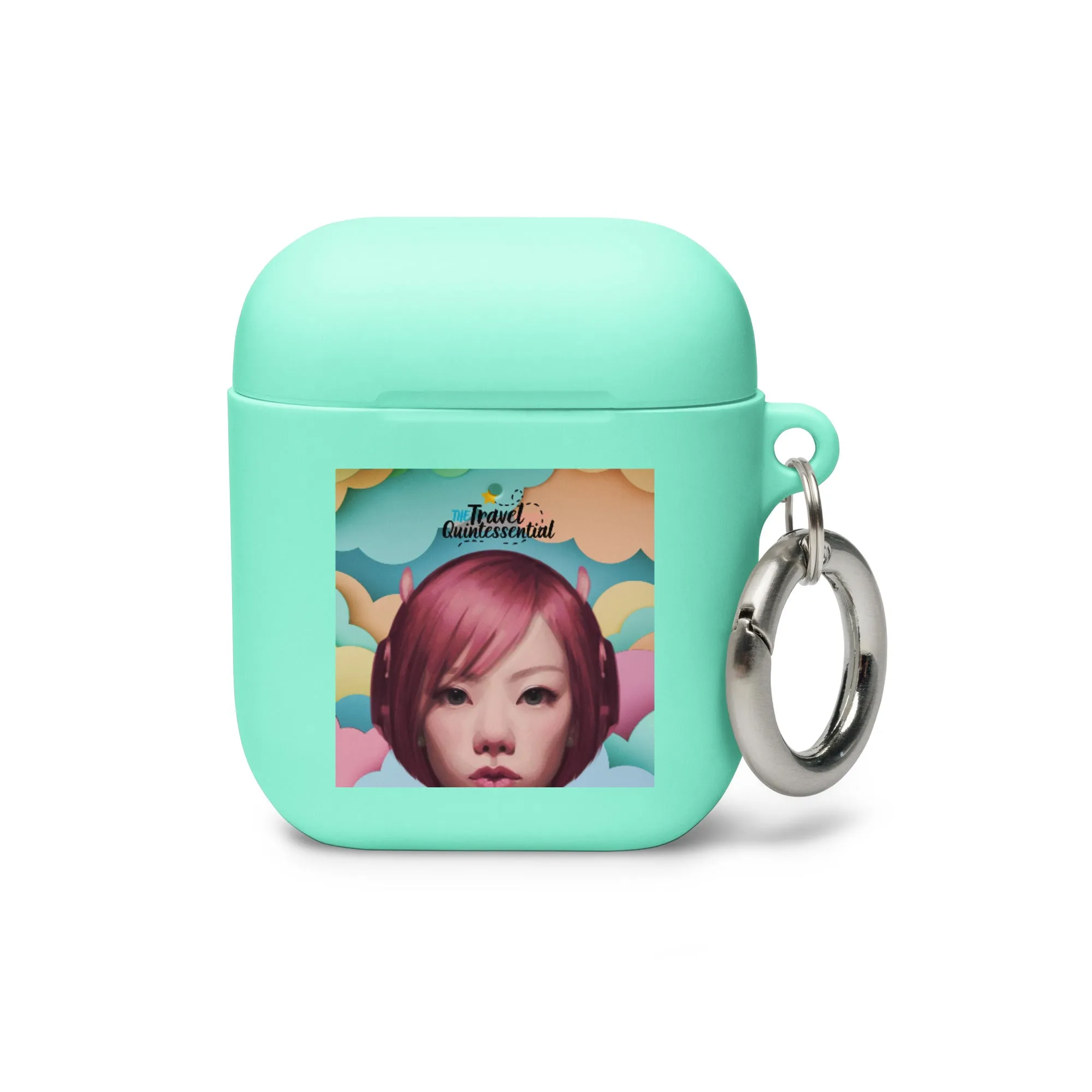 Pink Head TheTravelQuintessential Rubber Case for AirPods®