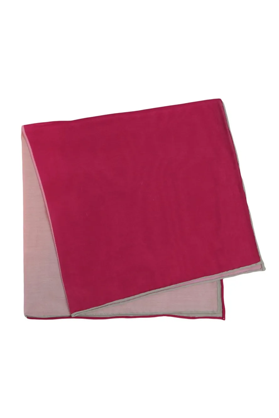 Pink Silk & Cotton Blend Quad Pocket Square