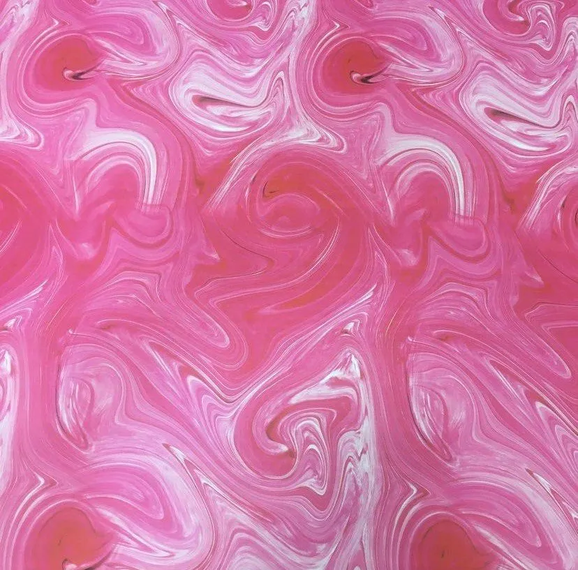 Pink Tie Dye Fabric by the Yard - Vibrant Design for Crafts and Sewing