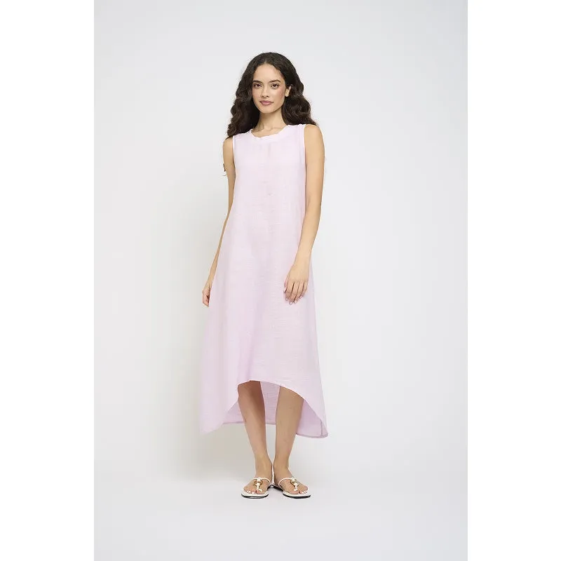 Pistache Sleeveless Maxi Linen Dress