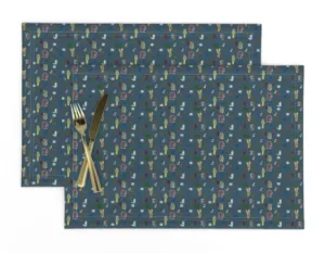 Placemats <br/> The Great Mother, Cobalt
