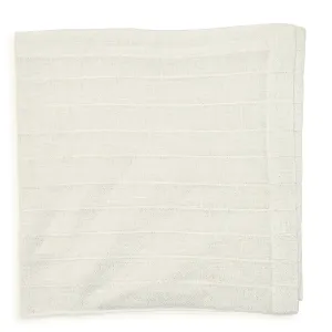 Pleated Metallic Napkin Silver/White