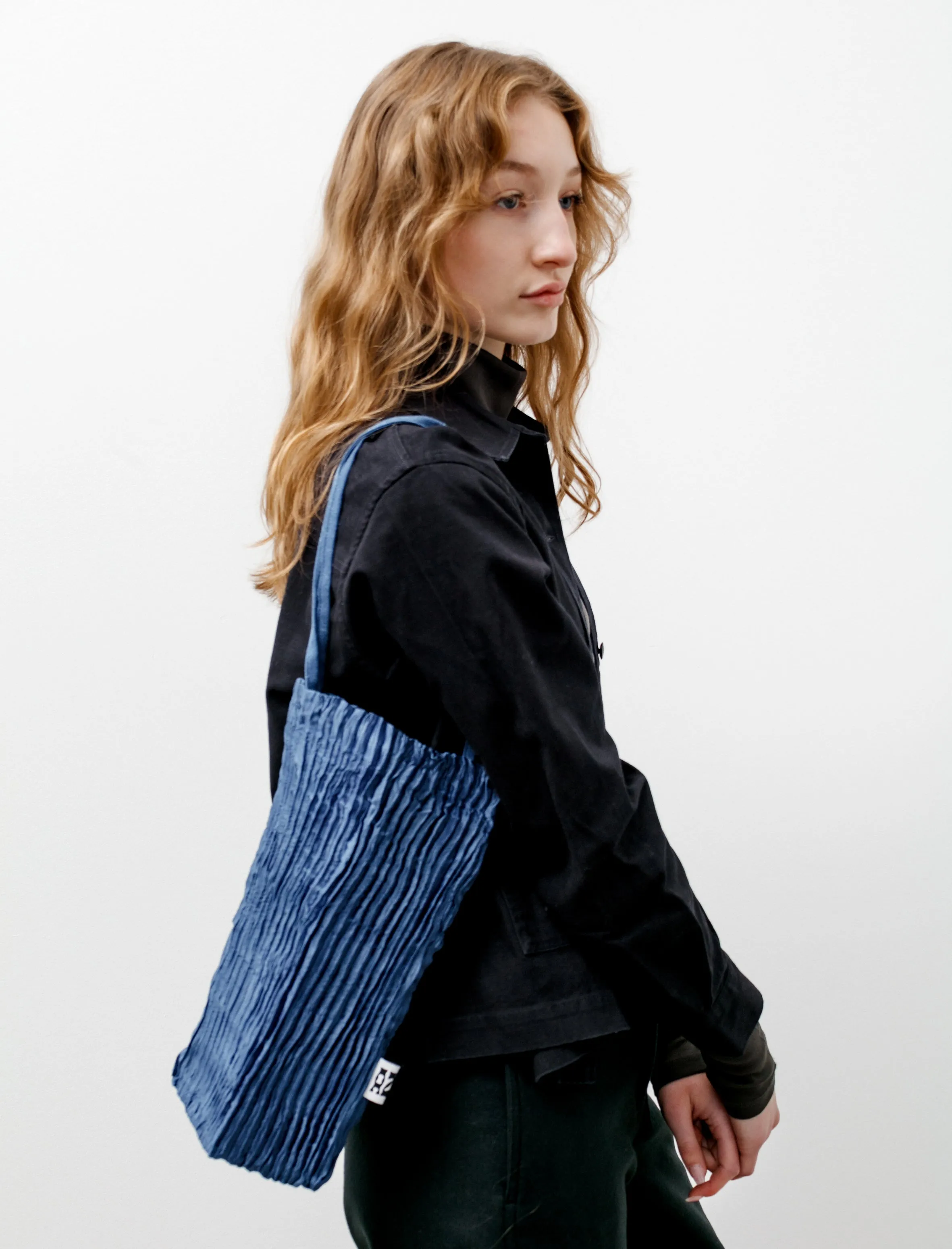 Plissé Bag Dark Indigo