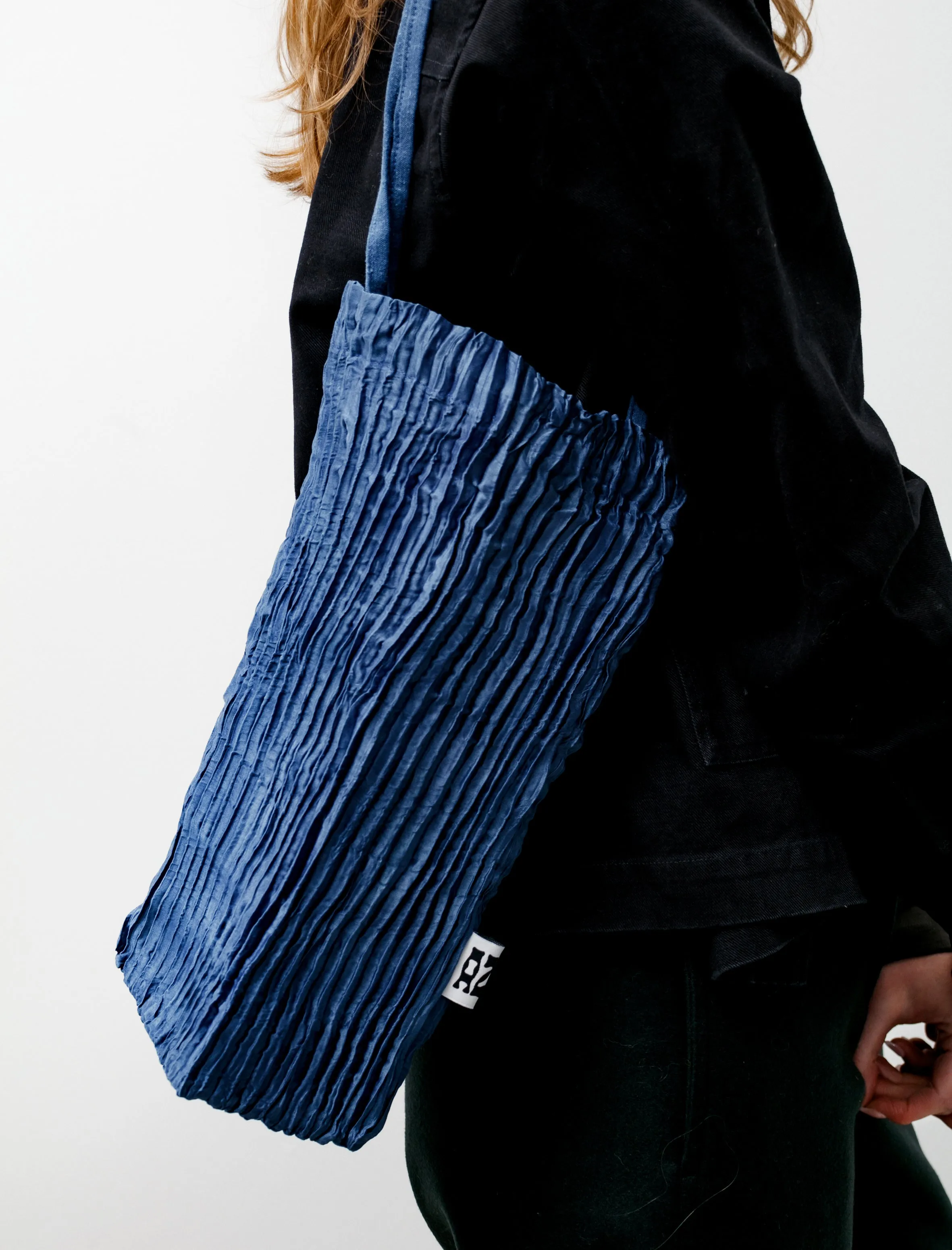 Plissé Bag Dark Indigo
