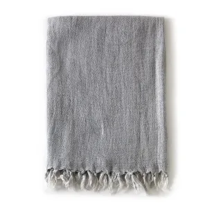 Pom Pom at Home Montauk Ocean Linen Blanket ~ Available in Queen and King Size