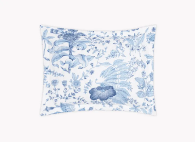 Pomegranate Linen Sham - Porcelain Blue