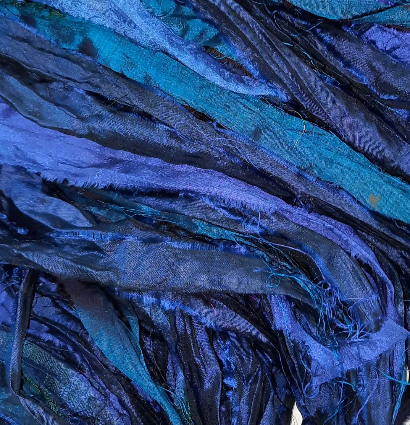 Premium Sari Silk Ribbon Midnight
