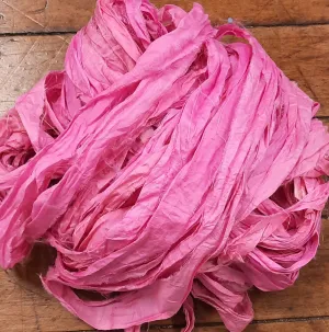 Premium Sari Silk Ribbon "Girly Pink"