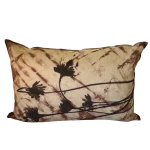 Printed and distressed dyed: Wabi