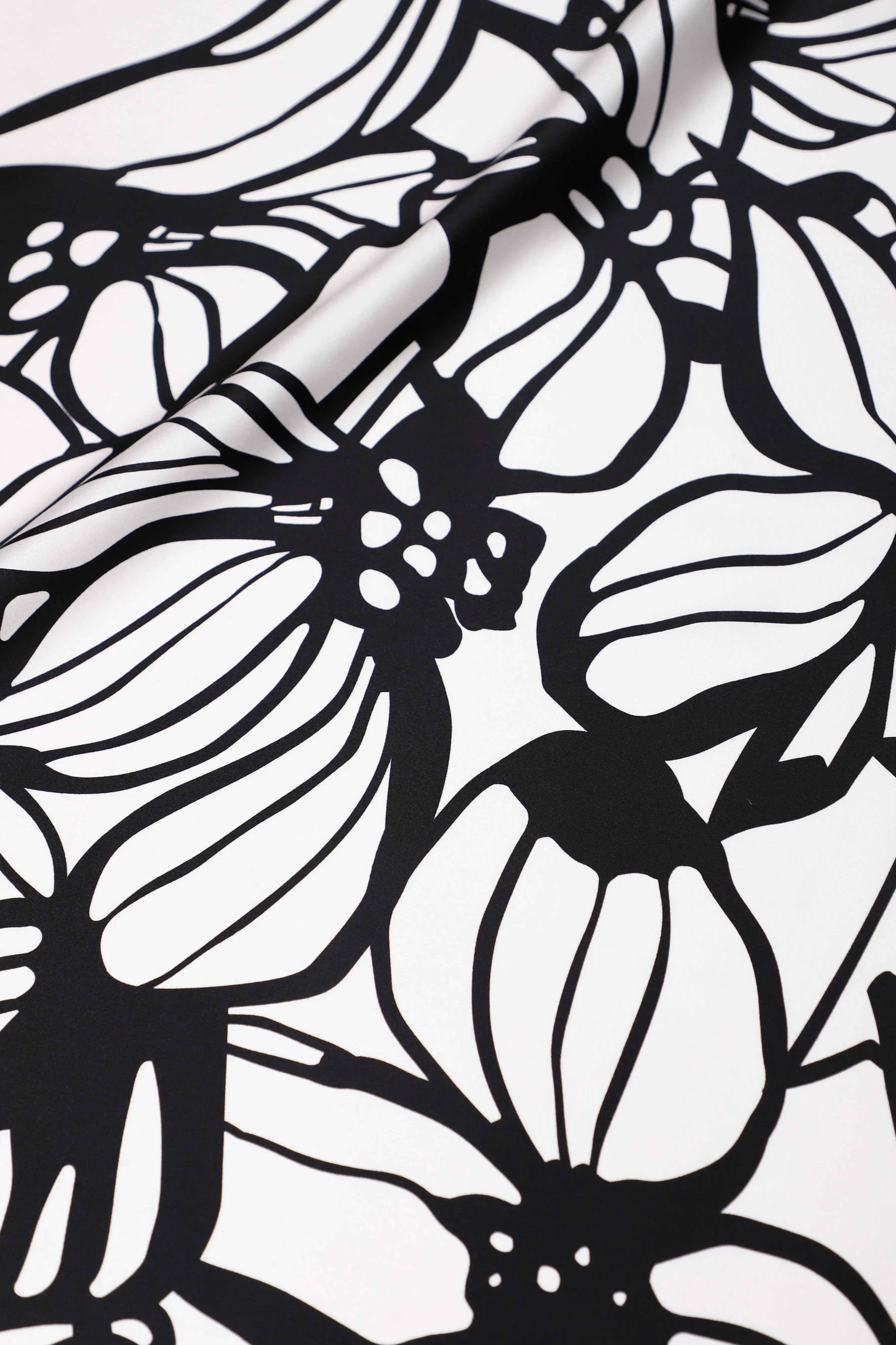 Printed Silk Satin Sun Dress
