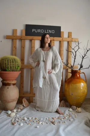 Pure Italian Linen Positano White Jacket