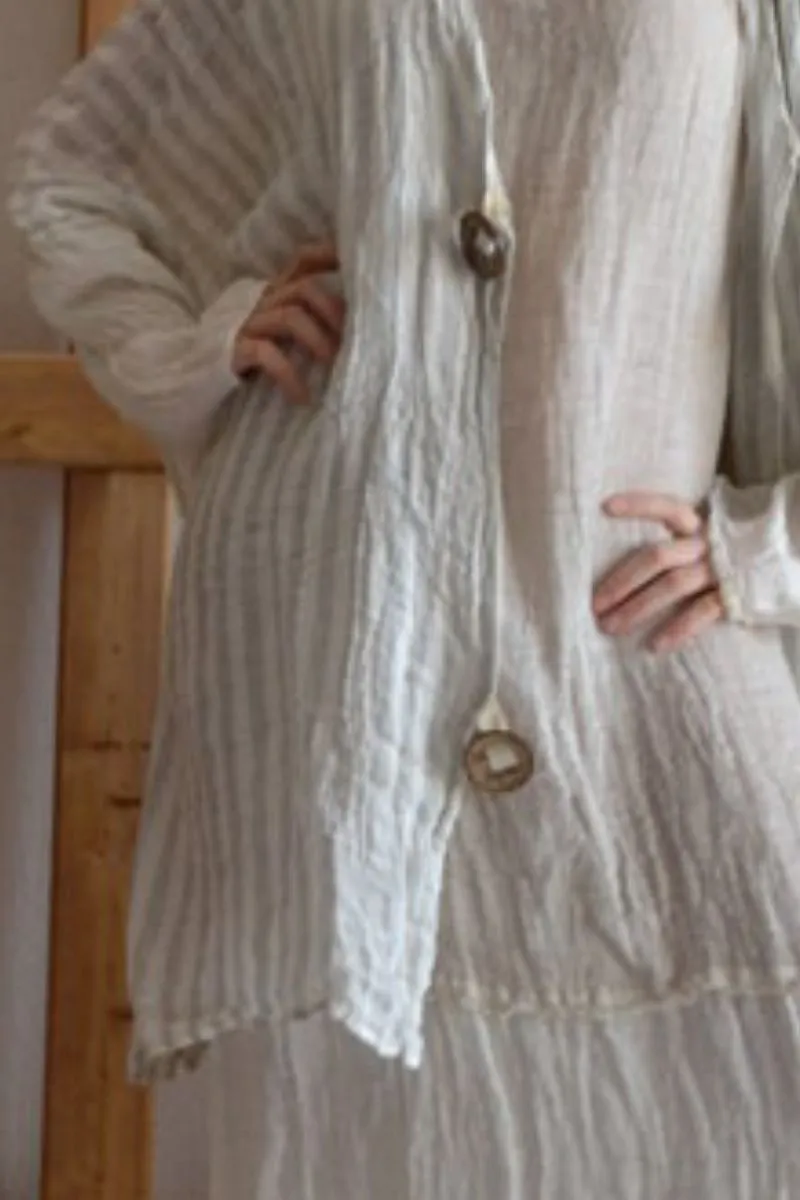 Pure Italian Linen Positano White Jacket